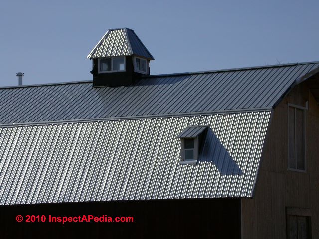 Metal roofing examples (C) Daniel Friedman