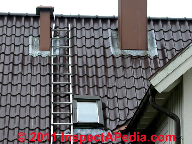 Photograph of  really worn out asphalt roof shingles