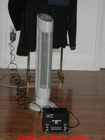 Allergenco Mold air sampler in use (C) Daniel Friedman