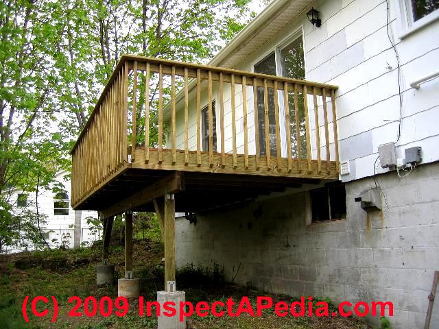 Photo of a residential deck construction(C) Daniel Friedman