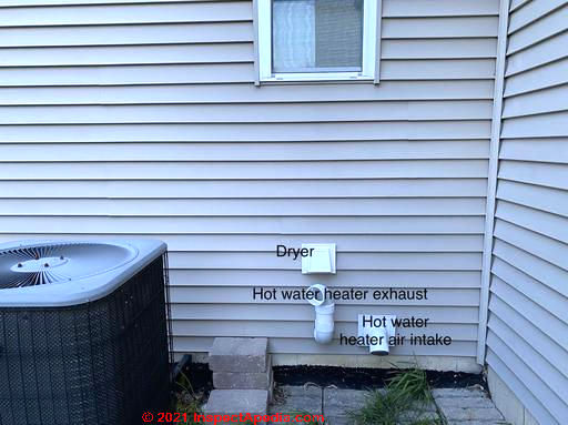 Clothes Dryer Exhaust Vent Clearance Distances
