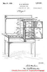Meacham, Benjamin E.  Adjustable oven U.S. Patent 1,495,862, issued May 27, 1924.