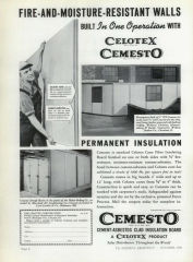 Celotex CemestO board advertisement from the October 1938 Federal Architect (C) InspectApedia.com