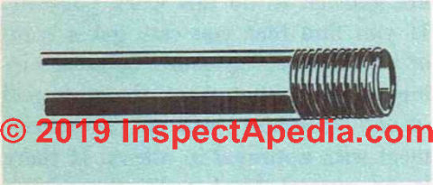 Fig. 1. A piece of rigid conduit. (C) InspectApedia.com 2019