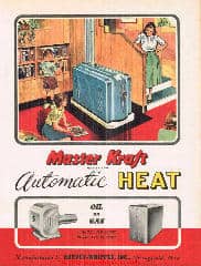 Master Kraft automatic heat oil or gas heater catalog 1950 (C) InspectApedia.com 2018