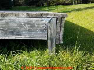 Corner post at outdoor deck / stage, Summerblue Arts Camp 2017 (C) Daniel Friedman Lon Church