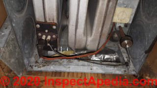Royal Palm mobile home furnace control problem (C) InspectApedia.com mary
