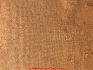 Masonite type backer or substrate for painting in Australia (C) InspectApedia.com  Marc J