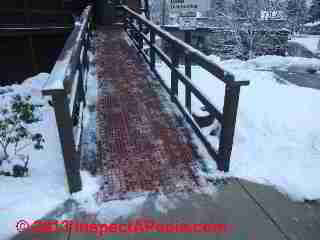 Access ramp with snow and ice (C) Daniel Friedman 2013