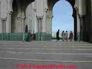 Wide steps at the mosque in Casablanca (C) 
