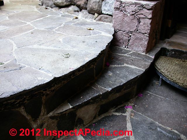 Stair trip slip and fall hazard example - using color cues (C) Daniel Friedman