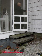 Collapsing exterior stairs with no tread support (C) Daniel Friedman