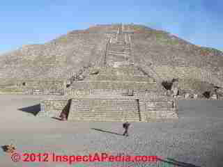 Masonry stair at the Pyramid of the Sun, Mexico City (C) Daniel Friedman