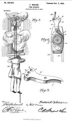 Ocker's 1900 Fire Escape patent No 659093 cited & discussed at InspectApedia.com