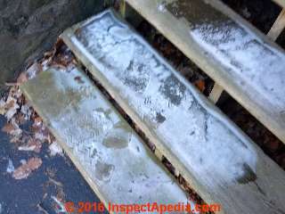 Snow and ice combined on stairs (C) Daniel Friedman