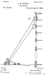 Sperry-fire-escape-patent-US276090 cited & discussed at InspectApedia.com