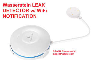 Wasserstein smart wifi leak detector cited & discussed at InspectApedia.com
