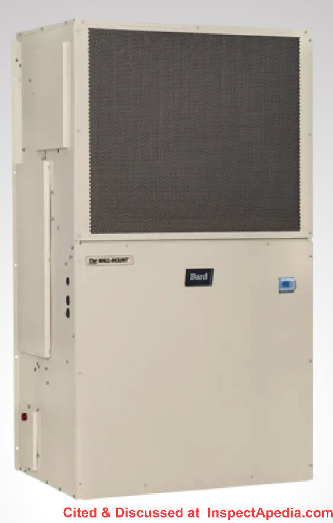 Bard Multi-Tec Wall AC Unit cited & discussed at InspectApedia.com