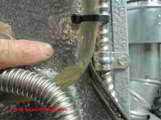 Condensate drain line crimp (C) Daniel Friedman