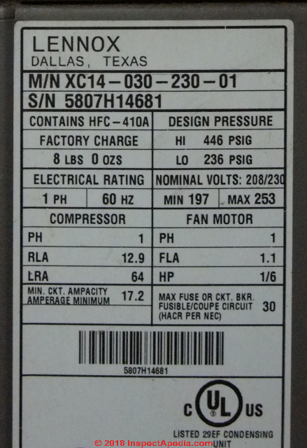 American standard furnace model number decoder