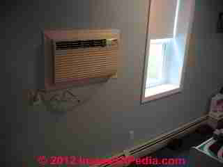 Through wall air conditioner supported by frame (C) Daniel Friedman
