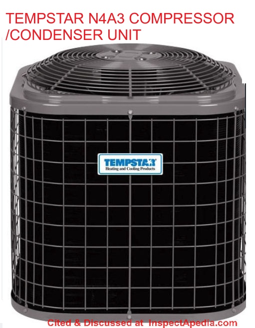 TEMPSTAR N4A3 SPLIT SYSTEM AIR CONDITIONER PRODUCT Manual