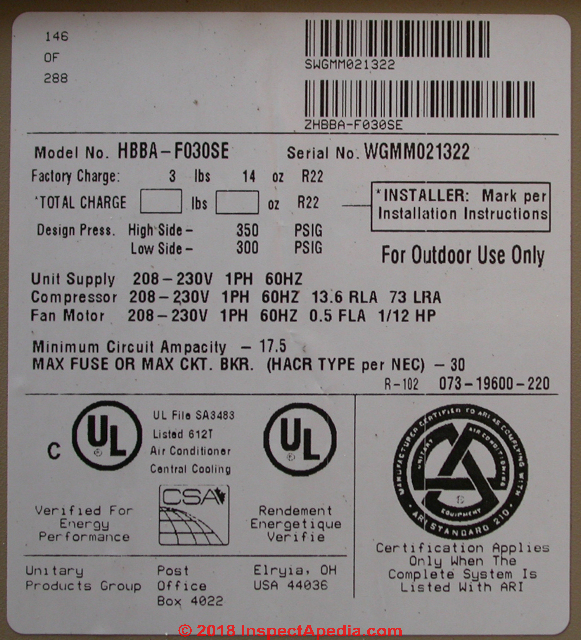 Trane air conditioner serial number decoder