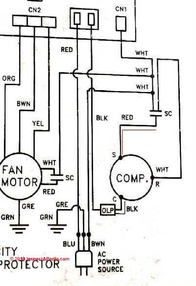 ac start capacitor wiring