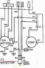 Diagrama de cableado del aire acondicionado © D Friedman at InspectApedia.com