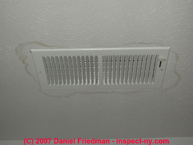 Heating Or Air Conditioning Duct Ice Up Duct Flood Damage Duct
