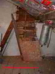 Abandoned chimney in attic (C) Daniel Friedman