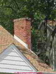 Spalling brick chimney surface (C) Daniel Friedman