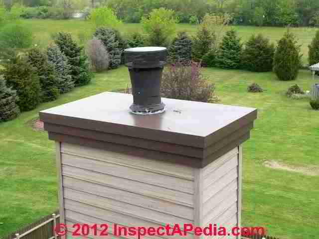 Replacememt wood framed chimney chase top pan (C) Daniel Friedman Steve Werner - ChimneyKing.com