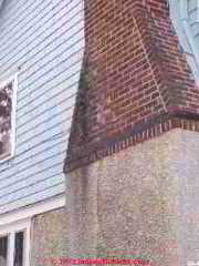 Chimney shoulder leaks (C) Daniel Friedman