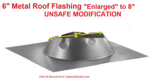 6 inch  DuraTech 0/12 - 6/12 Metal Roof Flashing - 6DT-F6DSA cited & discussed at InspectApedia.com