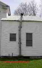 Collapsing metalbestos insulated chimney (C) Daniel Friedman