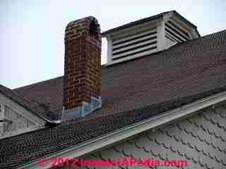Brick chimney rain cap - New Hampshire (C) Daniel Friedman