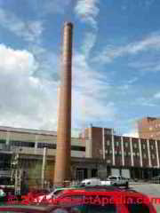 Smokestack near windows & buildings, Poughkeepsie NY (C) Daniel Friedman