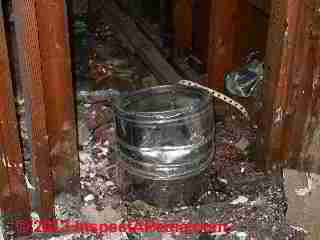 Chimney chase indoor passage through living area (C) Daniel Friedman