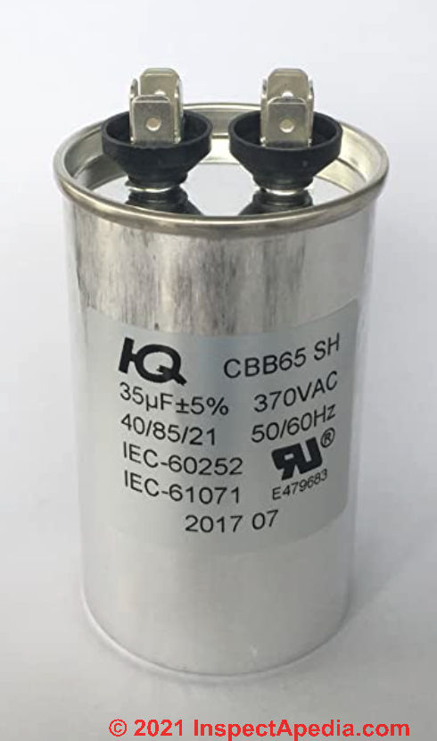 CD60 Universal Microfarad Start Run Motor Capacitor with Wire Lead 250V AC 150uF 50/60Hz for Motor Air Compressor