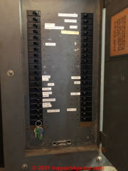 1952 Bulldog Controls Electrical Panel installed in a Delaware home (C) InspectApedia.com RT