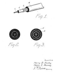 Burley patent US 1458803, filed in 1922, granted in 1923, describes electrical wire insulation cited & discussed at InspectApedia.com
