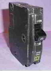 Photograph of this recalled counterfeit Square D circuit breaker