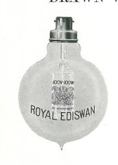 Ediswan high power lamp from 1921 - at InspectApedia.com
