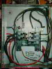 Unsafe sub panel bonded ground and neutral (C) Daniel Friedman