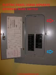 Replacing the cover on an electrical panel (C) Daniel Friedman at InspectApedia.com