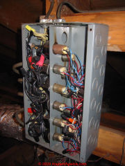 GE Low Voltage lighting control panel (C) InspectApedia.com Doug Ford
