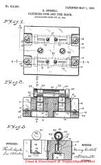 Hubbell, Harvey. Cartridge-fuse and fuse-block [PDF] U.S. Patent 819,657, issued May 1, 1906. - at InspectApedia.com