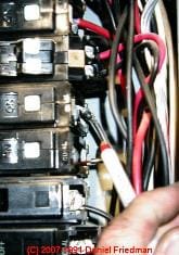 Electrical panel corrosion due to leaks (C) Daniel Friedman