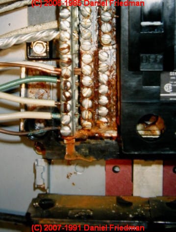 Rust and Corrosion in Electrical Panels, A Study and ... fuse box terminals 